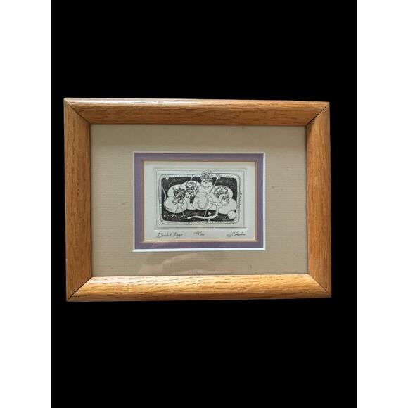 DARLENE HARDIE 125/500 Deviled Eggs Framed Farmhouse Decor eBay Ink LITHO Art - Picture 7 of 7